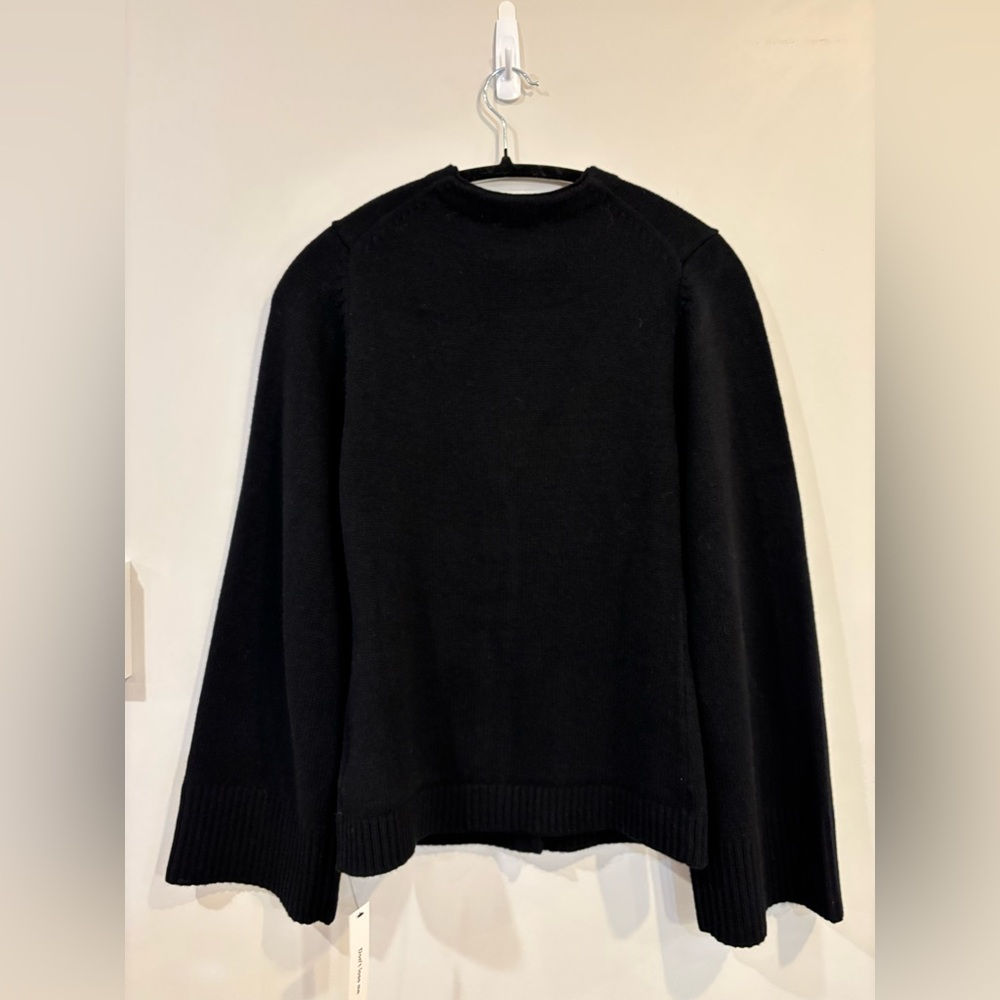 NWT Reformation Holden Regenerative Wool Cardigan Black Small - Picture 4 of 9